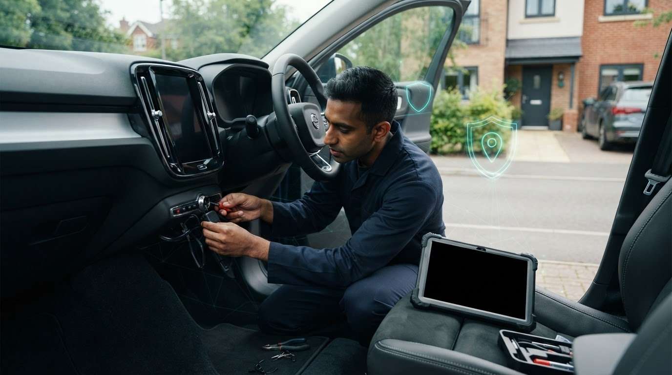 Car tracker fitting prices in the UK for insurance-approved systems