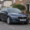 Skoda vehicle security and audio guide: Octavia estate on a British road