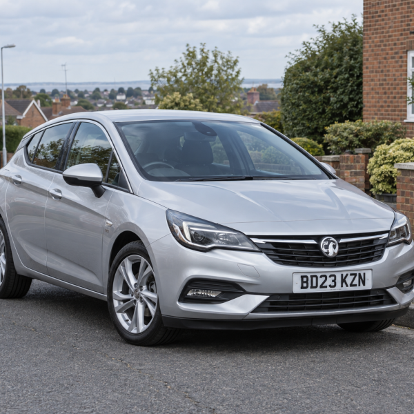 Vauxhall vehicle security and audio guide: Astra on a British residential road